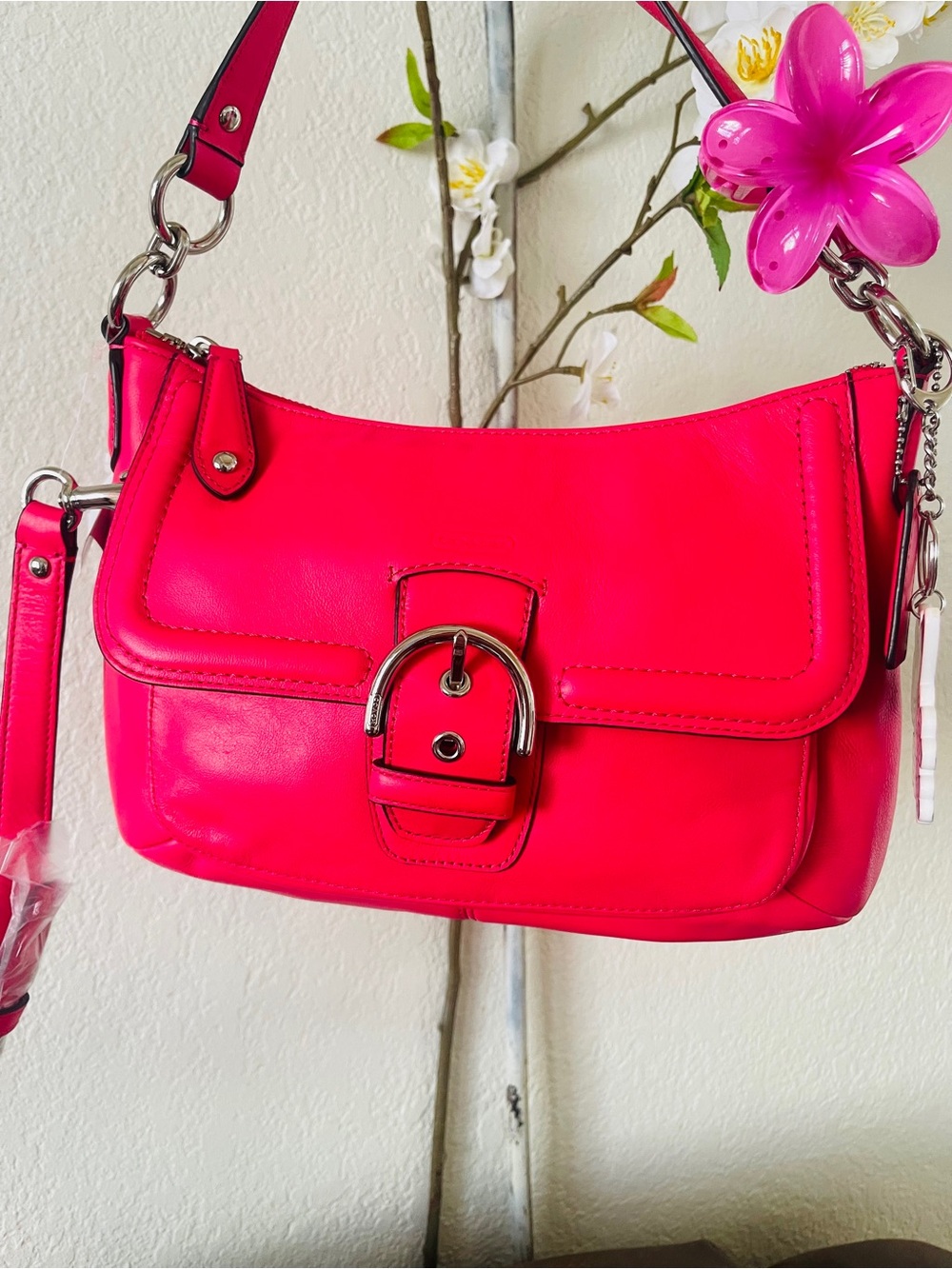 Rare Pomegranate color – one of Coach’s most vibrant and sought-after shades.